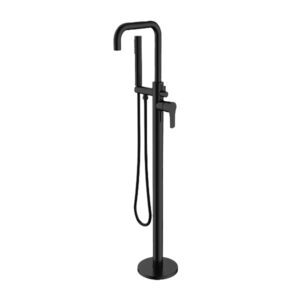 Erebus Freestanding Black Bath Mixer