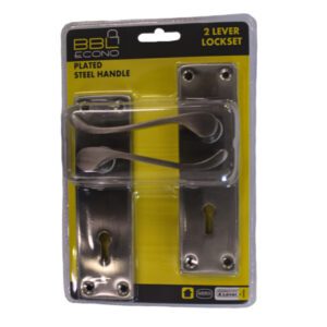 BBL HANDLE LEVER LOCKSET 2-LEVER SATIN NICKLE 6"