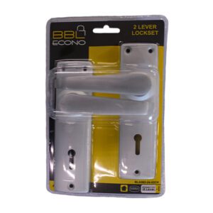 BBL HANDLE LEVER LOCKSET 2-LEVER ALUMINIUM