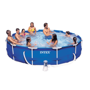 Intex Pool Metal Frame With Pump 366CM X 76CM