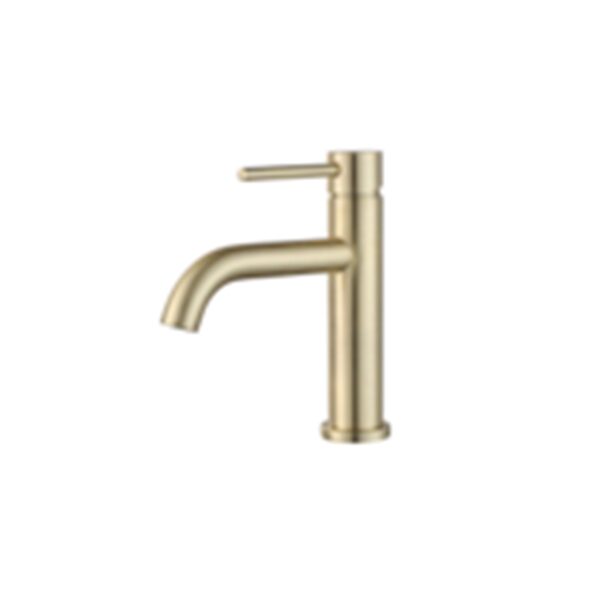 102507-STYLET-GOLD-SINGLE-LEVER-BASIN-MIXER-SHORT-BODY