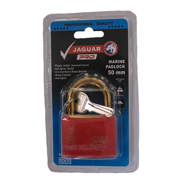 107186-PADLOCK-JAGUAR-MARINE-50MM-PRO-BRASS-RED