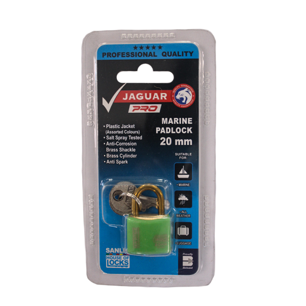 92623-PADLOCK-JAGUAR-MARINE-20MM-GREEN