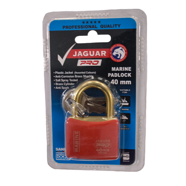 92632-PADLOCK-JAGUAR-MARINE-40MM-RED
