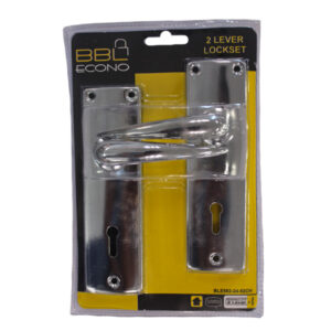 BBL HANDLE LEVER LOCKSET 2L ECONO CHROME