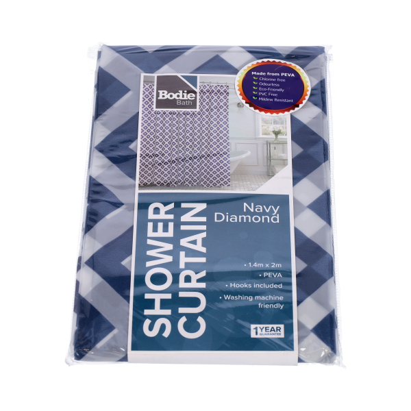 103092-Shower-Curtain-Navy-Diamond-1400MM-x-2000MM_1