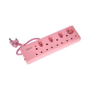 Lesco Multiplug 8-Way Pink