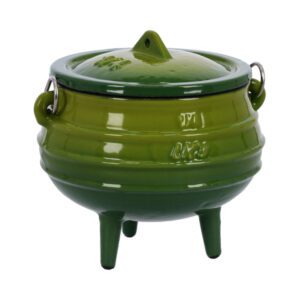 Lk's Enamel 3-legged no.1/4 Green Pot