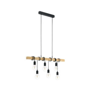 Eurolux Townshend Black 6-light Pendant