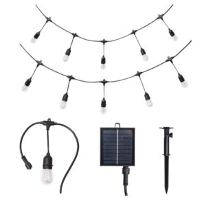 Bright Star Rechargeable Solar Outdoor String Lights 10m