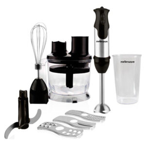 Mellerware Stick Blender Black 1500ml 800W with Stainless Steel Attachments