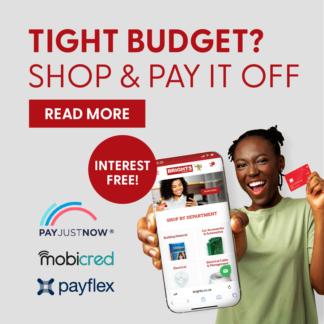 TIGHT BUDGET? SHOP & PAY IT OFF – INTEREST FREE!