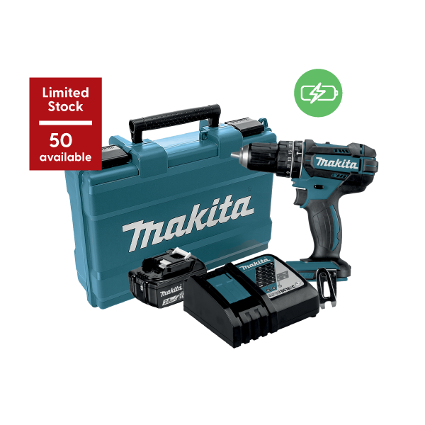 10874-Makita-Cordless-18V-Li-ion-Impact-Drill-13mm-62Nm-with-1-x-3.0Ah-Battery-&-Charger