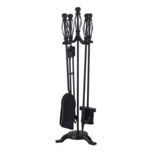 LK’s Teardrop 5 Piece Fireplace Toolset